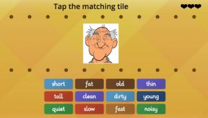 adjectives game for kids