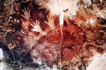 lukisan di dinding gua