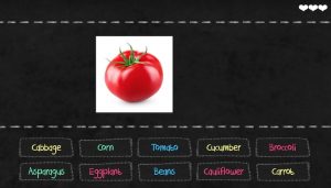 English Vocabulary Games: Vegetables